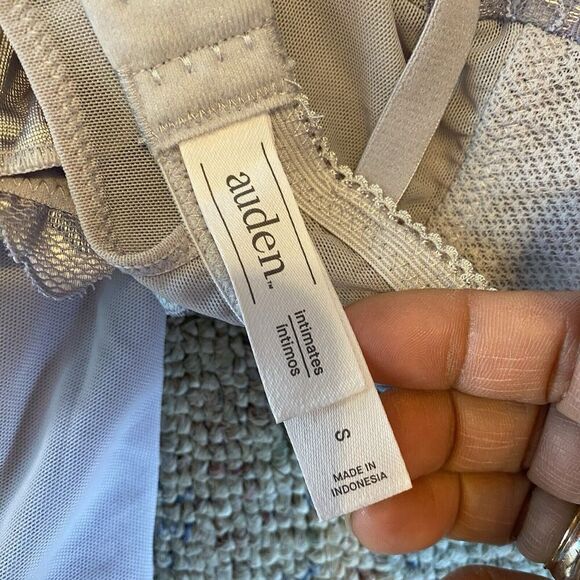 Auden Intimates Purple Lace Mesh Babydoll Chemise Nightie Lingerie Sexy Fairy S - Picture 2 of 12